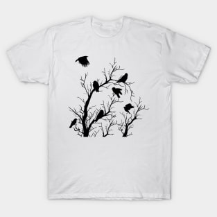 Crows in Tree Tops T-Shirt